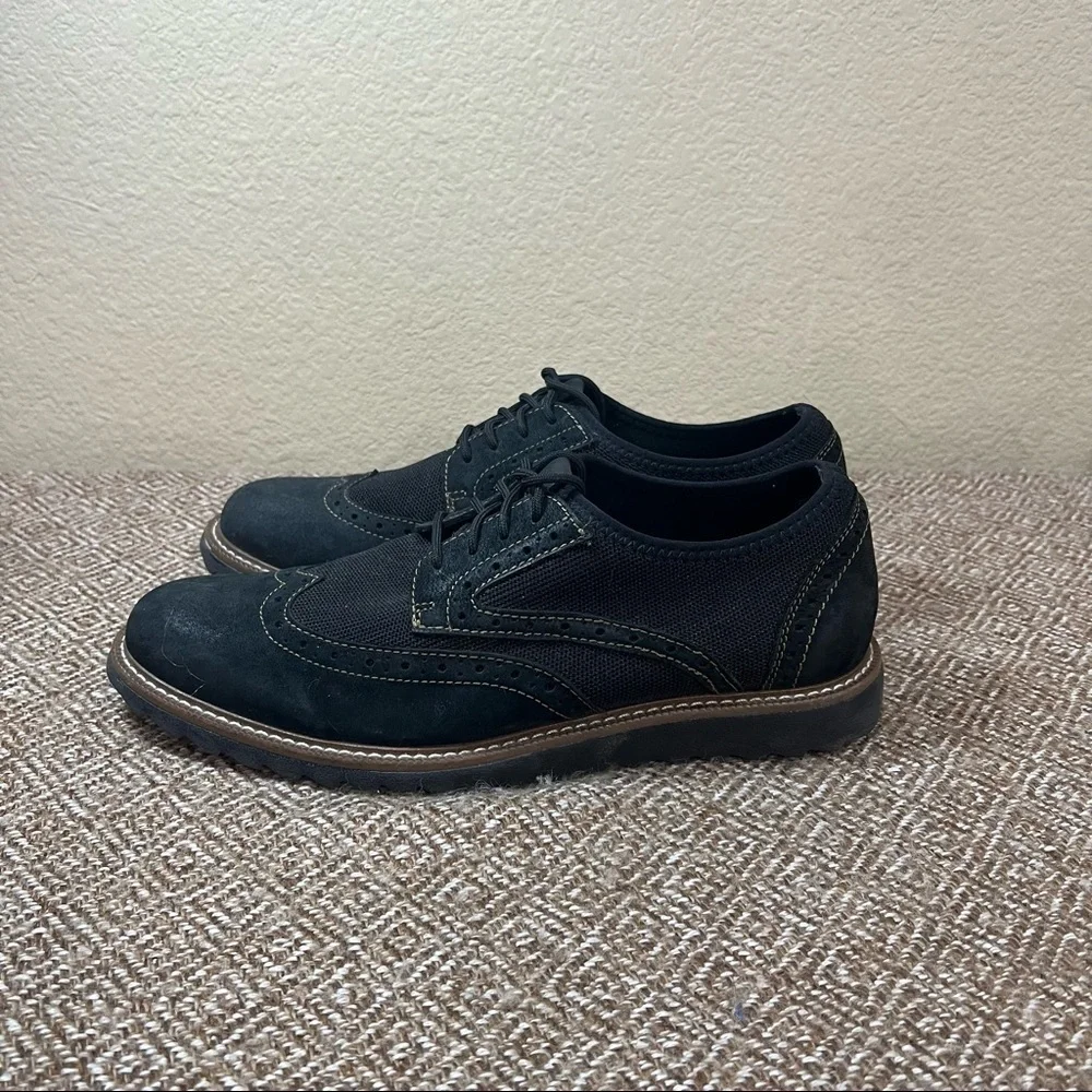 J. MURPHY BY JOHNSTON & MURPHY WINGTIP LACEUP OXFORD COMFORT SHOES SIZE 9.5 EUC